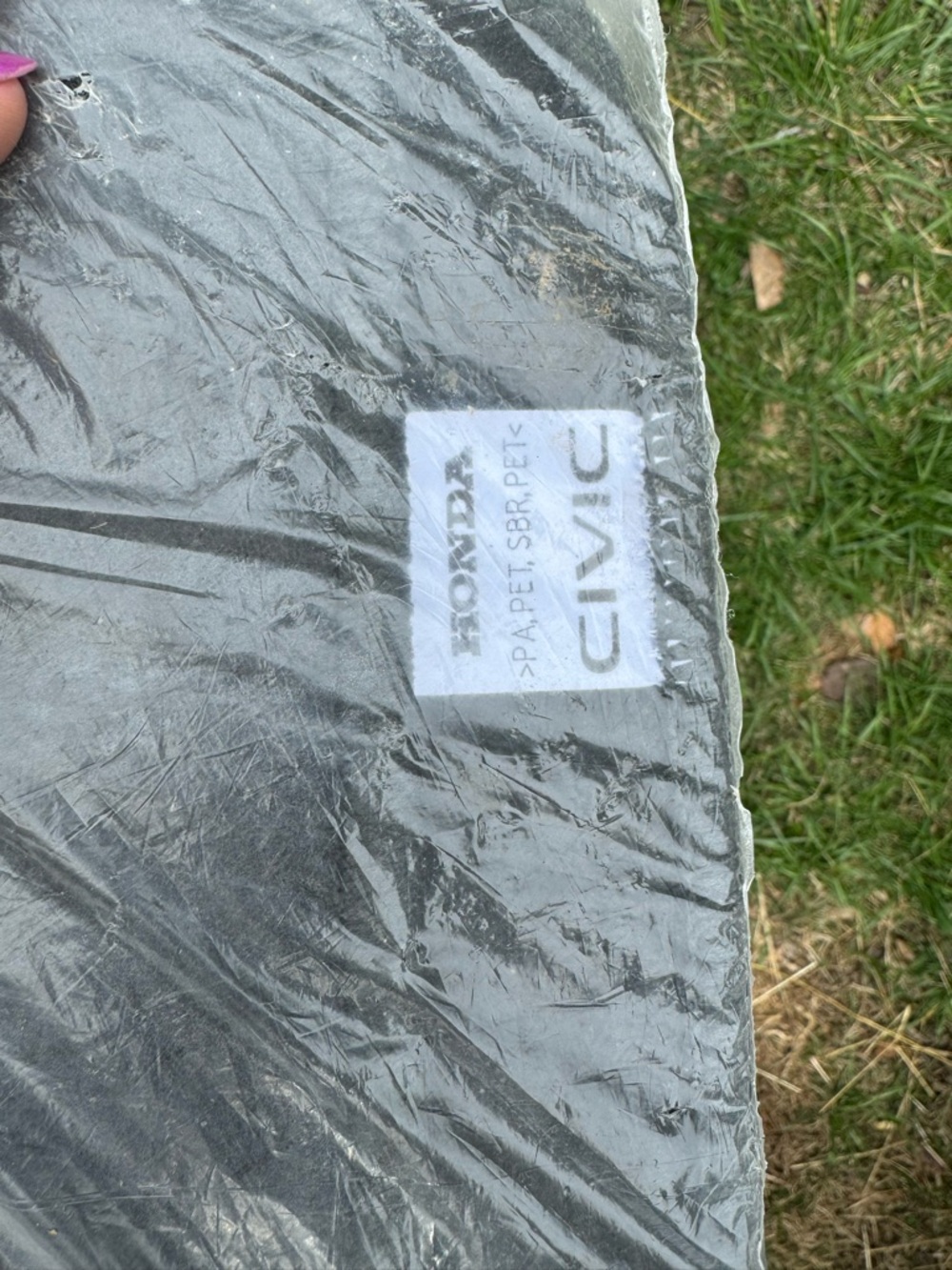 Honda Civic Black Floor Mats - OEM Label
